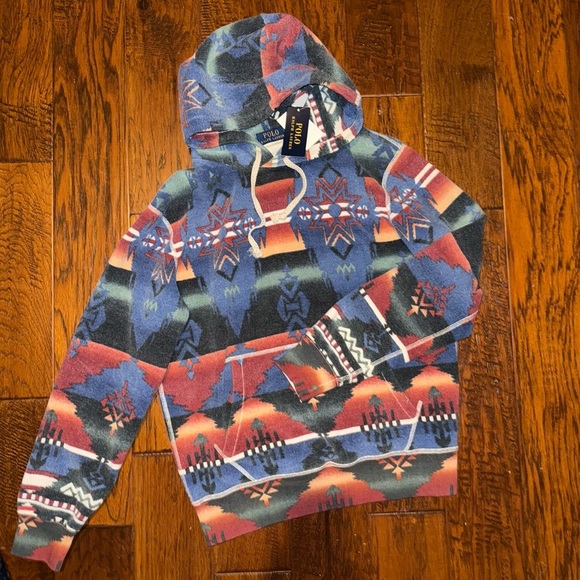 Polo Ralph Lauren Aztec Southwestern Hoodie Small - Picture 3 of 7